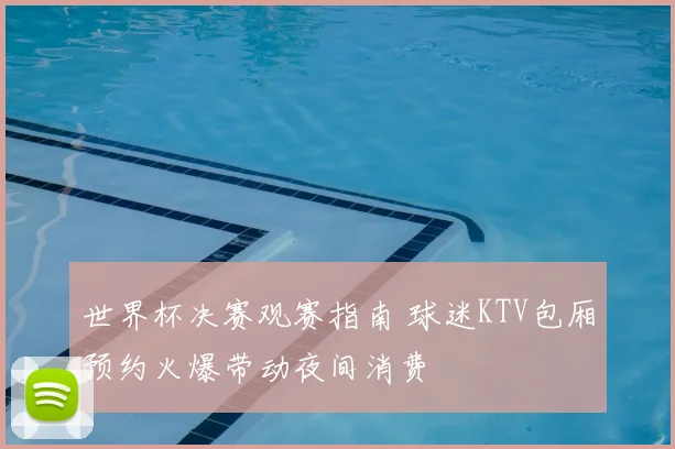 世界杯决赛观赛指南 球迷KTV包厢预约火爆带动夜间消费